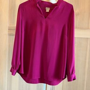 Chico’s Magenta Long Sleeve Blouse. Women’s Sz-XL (3) 16/18
